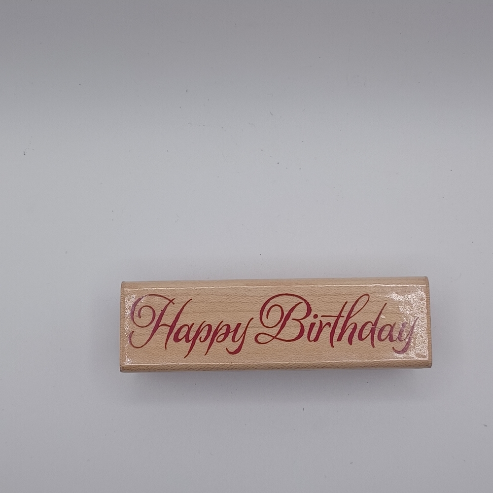 Rubber Stampede Happy Birthday Rubber Stamp
